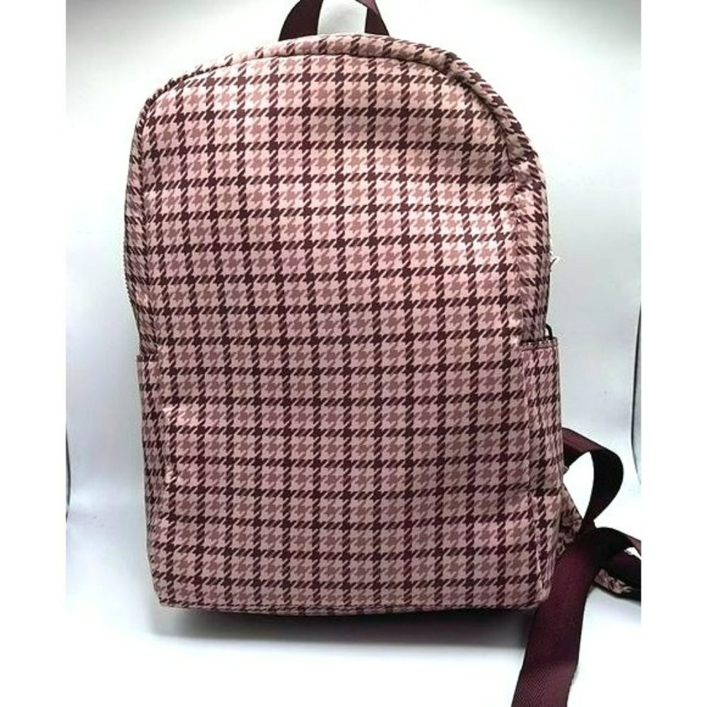 NWT A New day Maroon Checkered backpack pocketbook